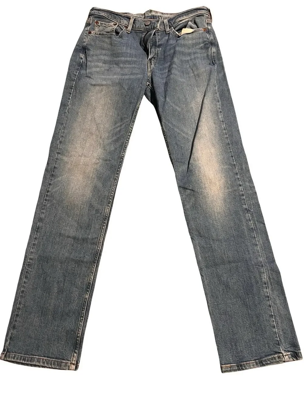 Levi’s 514 Men’s Jeans W30 L32 Straight Leg Blue Denim Faded Distressed